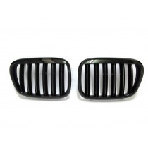 CrazyTheGod 5-Series E39 1995-2003 Sedan/Wagon 4D/5D X5 LOOK GRILLE/GRILL Gloss Black for BMW