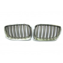 CrazyTheGod X5 E53 X5 First generation 2004-2006 Wagon 5D GRILLE/GRILL Chrome/Titanium for BMW