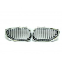 CrazyTheGod 5-Series E60/E61 Fifth generation 2003-2009 Sedan 4D GRILLE/GRILL Chrome/Black for BMW