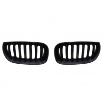 CrazyTheGod X3 E83 First generation 2003-2006 Pre-Facelift SUV 5D OE GRILLE/GRILL Matt Black for BMW