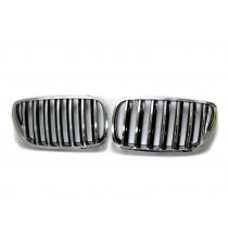 CrazyTheGod X3 E83 First generation 2007-2010 FACELIFT Wagon 5D OE GRILLE/GRILL Chrome/Black for BMW