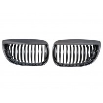 CrazyTheGod 1-Series E81/E82/E87/E88 First generation 2004-2007 Hatchback 5D M6Look GRILLE/GRILL Chrome/Black for BMW
