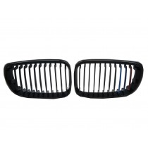 CrazyTheGod 1-Series E81/E82/E87/E88 2008-2012 FACELIFT Hatchback/Coupe/Convertible 2D/3D/5D ///M GRILLE/GRILL Gloss Black for BMW