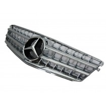 CrazyTheGod W204 2008-2013 2FIN GRILLE/GRILL CHROME for Mercedes-Benz CL65 Style
