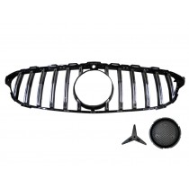 CrazyTheGod C-CLASS W205 2014-2018 Pre-Facelift Sedan 4D W/Camera Hole GRILLE/GRILL Chrome for Mercedes-Benz