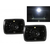 CrazyTheGod Topaz 1984-1985 Sedan/Coupe 2D/4D Projector Headlight Headlamp Black V2 for Mercury RHD