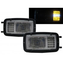 CrazyTheGod TRUCK-NG NG80 1980-1991 Truck 2D LED Sealed Headlight Headlamp Chrome for Mercedes-Benz LHD