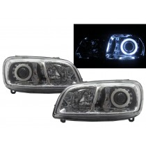 CrazyTheGod Mirada 2004-2007 Recreational Vehicle CCFL Projector Glass Headlight Headlamp Chrome V1 for Coachmen LHD