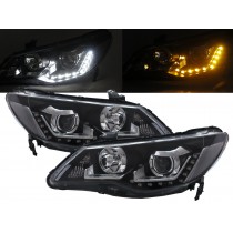 CrazyTheGod Ciimo 2012-2016 Sedan 4D LED Bar Projector Headlight Headlamp Black Russia/South Africa/ASIA/JAPAN/Australia for Dongfeng RHD