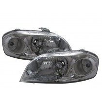 CrazyTheGod Aveo/Gentra 2007-2011 Sedan 4D Crystal Headlight Headlamp Chrome for DAEWOO LHD