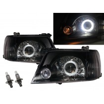 CrazyTheGod Mariner First generation 2000-2003 Pre-Facelift SUV 5D Guide LED Angel-Eye Projector Headlight Headlamp Black for Mercury RHD