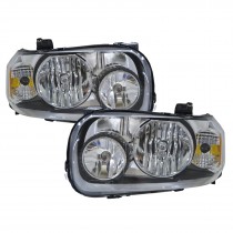 CrazyTheGod ESCAPE First generation 2001-2004 SUV 5D Clear Headlight Headlamp Black for FORD LHD