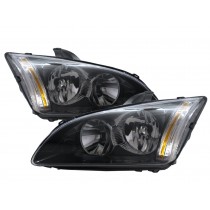 CrazyTheGod FOCUS Second generation 2005-2008 Sedan/Hatchback/Wagon 3D/4D/5D Clear Headlight Headlamp Black EUROPE for FORD LHD