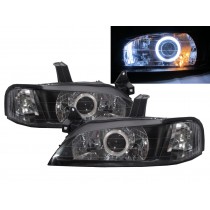 CrazyTheGod Liata KJ/KL Fourth generation 1994-1999 Sedan 4D CCFL HID Bi-Projector Headlight Headlamp V1 Black for FORD LHD