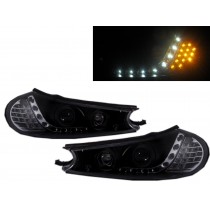 CrazyTheGod MONDEO HC/HE Second generation 1996-2001 Wagon 4D/5D Projector Headlight Headlamp Black for FORD RHD