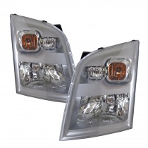 CrazyTheGod Tourneo Second generation 2007-2009 Facelift Minibus 4D Clear Headlight Headlamp Silver for FORD LHD