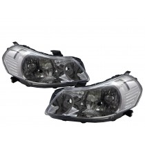 CrazyTheGod Sedici First generation 2007-2013 Hatchback 5D Clear Headlight Headlamp Chrome V1 for Fiat LHD