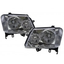 CrazyTheGod Colorado RC First generation 2008-2012 FACELIFT Pickup 4D Clear Headlight Headlamp Chrome for CHEVROLET CHEVY LHD