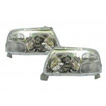 CrazyTheGod Grand Vitara 1998-2005 SUV 3D/5D Clear Headlight Headlamp Chrome for CHEVROLET CHEVY LHD