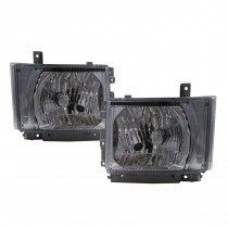 CrazyTheGod LCF Series 2007-Present Truck Clear Headlight 12V W/ Motor Headlamp Chrome for CHEVROLET CHEVY LHD