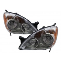 CrazyTheGod CR-V CRV RD4-RD7 Second generation 2004-2006 SUV 5D Clear Headlight Headlamp Chrome for HONDA LHD