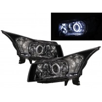CrazyTheGod Cruze J300 First generation 2008-2011 CCFL Projector Headlight Headlamp Black US for HOLDEN RHD