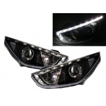 CrazyTheGod IX35 LM First generation 2009-2017 SUV 5D LED Bar Projector Headlight Headlamp Black for HYUNDAI LHD