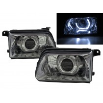 CrazyTheGod Faster TF Third generation 1998-2002 Facelift Pickup 4D Guide LED Angel-Eye Projector HID Headlight Headlamp Chrome for ISUZU LHD