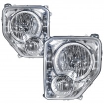 CrazyTheGod Liberty KK Second generation 2008-2012 SUV 4D Clear Headlight Headlamp Chrome US for JEEP LHD