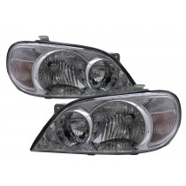 CrazyTheGod Carnival KV-II First generation 2001-2006 Facelift VAN 4D Clear Headlight Headlamp Chrome for KIA LHD