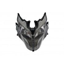 CrazyTheGod Racing King Motorcycles Clear Headlight Headlamp Black for KYMCO