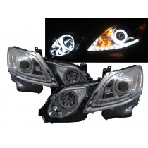 CrazyTheGod GS350 GS450h S190 Third generation 2006-2011 Sedan 4D Cotton Halo Projector Headlight Headlamp Chrome for LEXUS RHD