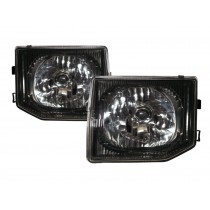 CrazyTheGod SHOGUN V20 Second generation 1991-1999 SUV 3D/5D Clear Glass Headlight Headlamp Black for Mitsubishi LHD