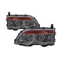 CrazyTheGod Space Gear L400 Fourth generation 2005-2008 Facelift Minivan 4D Clear Headlight Headlamp Chrome for Mitsubishi LHD
