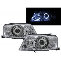 CrazyTheGod Mariner First generation 2004-2007 FACELIFT SUV 5D Guide LED Angel-Eye Projector Headlight Headlamp Chrome for Mercury LHD
