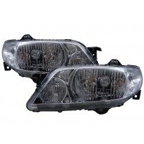 CrazyTheGod 323 BJ Eighth generation 2001-2003 Facelift Sedan/Hatchback/Wagon 4D/5D Clear Headlight Headlamp Chrome for MAZDA LHD