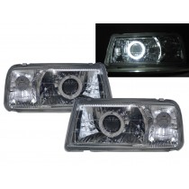 CrazyTheGod Proceed Levante First generation 1995-1997 SUV 3D/5D Guide LED Halo Headlight Headlamp Chrome V1 for MAZDA RHD