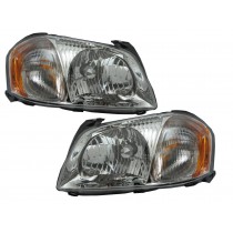 CrazyTheGod Tribute First generation 2001-2006 SUV 5D Clear Headlight Headlamp Chrome for MAZDA LHD