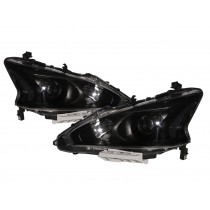 CrazyTheGod Altima L33 Fifth generation 2013-2015 PRE-FACELIFT Sedan 4D Projector Headlight Headlamp W/ Motor Black for NISSAN LHD