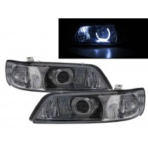 CrazyTheGod Cefiro A32 1995-1998 Sedan/Wagon 4D/5D Guide LED Angel-Eye Projector Headlight Headlamp Chrome EUROPE for NISSAN RHD