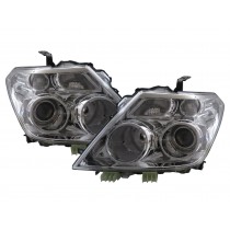 CrazyTheGod Patrol Y62 Sixth generation 2010-2014 Pre-Facelift Wagon/SUV 5D Projector Headlight Headlamp Chrome for NISSAN LHD
