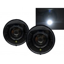 CrazyTheGod Patrol 160/Y60 1988-1999 Wagon/VAN/Pickup 2D/3D/5D LED Halo Projector Headlight Headlamp Black for NISSAN RHD