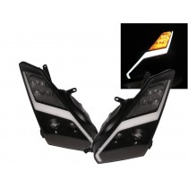CrazyTheGod Skyline R35 2007-2019 Coupe 2D Projector HID Headlight Headlamp Black for NISSAN LHD