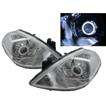 CrazyTheGod TIIDA C11 First generation 2004-2012 Sedan/Hatchback 4D/5D CCFL Projector HID Headlight Headlamp Chrome for NISSAN LHD