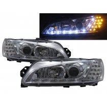 CrazyTheGod 306 Second generation 1997-1999 Sedan/Hatchback/Wagon/Convertible 2D/3D/4D/5D Projector LED R8Look Halogen Headlight Headlamp Chrome for PEUGEOT RHD