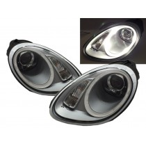 CrazyTheGod BOXSTER 987 Second generation 2005-2008 PRE-FACELIFT Roadster 2D Projector D2S W/S BALLAST Headlight Headlamp Chrome for PORSCHE RHD