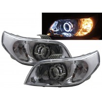 CrazyTheGod G3 Wave 2009-2011 Hatchback 5D CCFL Projector Headlight Headlamp Chrome for PONTIAC LHD