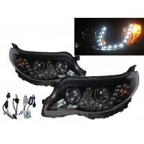 CrazyTheGod Forester SH Third generation 2008-2013 Wagon 5D Projector HID Headlight Headlamp Black for SUBARU RHD