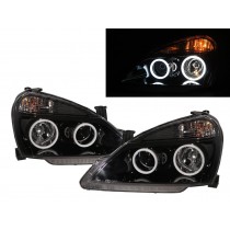 CrazyTheGod Baleno 2002-2007 Sedan 4D Cotton Halo Projector Headlight Headlamp Black China for SUZUKI LHD