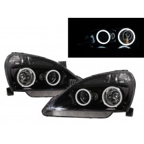 CrazyTheGod Baleno 2002-2007 Sedan 4D Cotton Halo Projector Headlight Headlamp Black EU for SUZUKI LHD